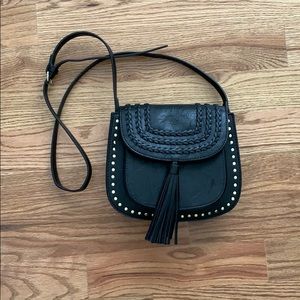 Black Tassle Crossbody Purse